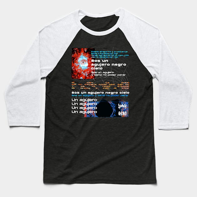 Eye going into a black hole Baseball T-Shirt by LANX